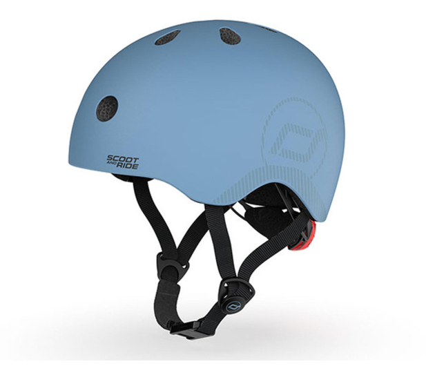 Scoot & Ride Kask ochronny M-L dla starszych dzieci i nastolatków Steel - 1471324 - zdjęcie 3
